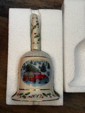Lenox 2017 Red Holiday Bell with Box